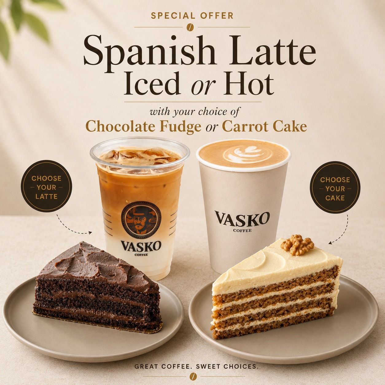 Spanish Latte & Signature Dessert Offer