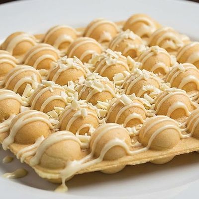 وافل شوكولاتة بيضاء بابلز