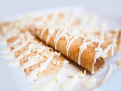 White Chocolate Waffle Sandwich