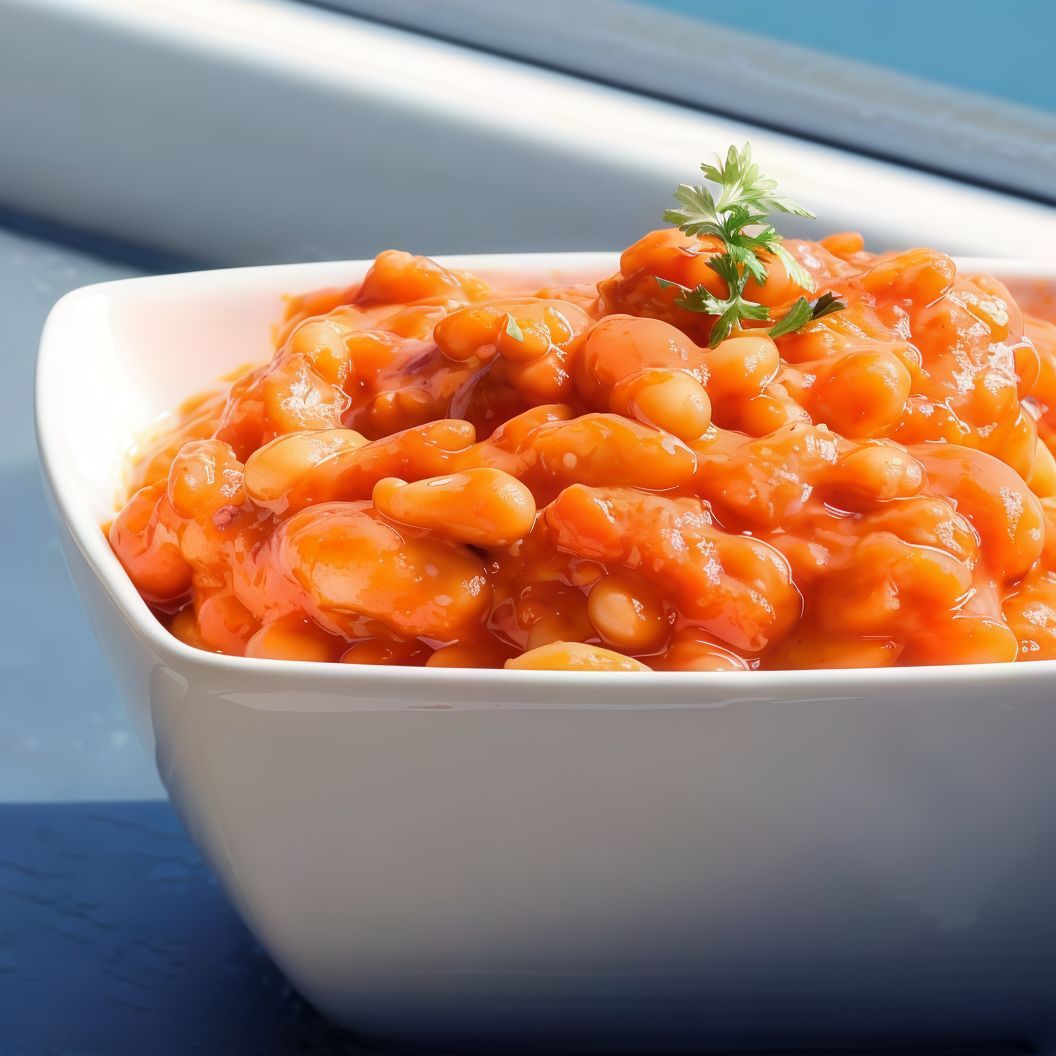 White beans with sauce