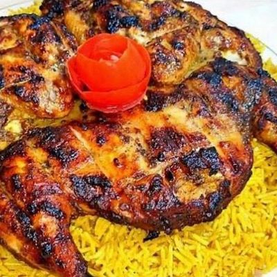 Whole chicken with rice
