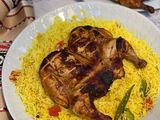 Whole Grilled Chicken With Biryani Rice
