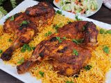 Whole Grilled Chicken With Basmati Rice