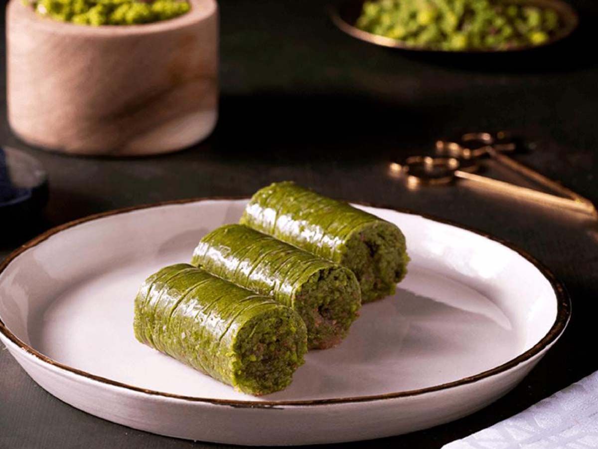 Wrap with Pistachio Baklava