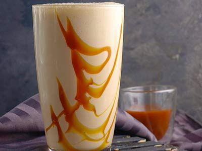 Yogurt With Caramel Milkshake