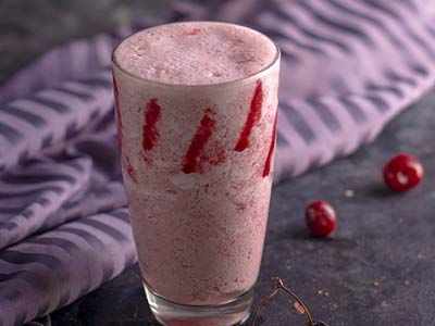 Yogurt With Cherry Milkshake