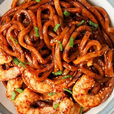 Yaki soba Shrimp noodles
