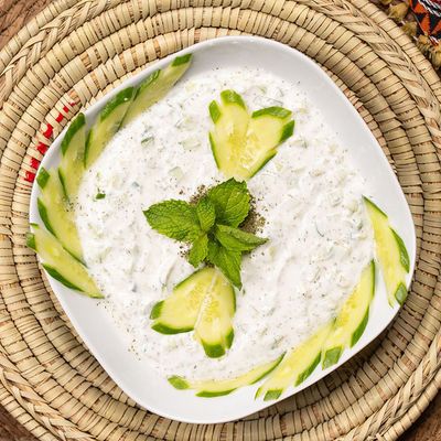 Yogurt and cucumber salad