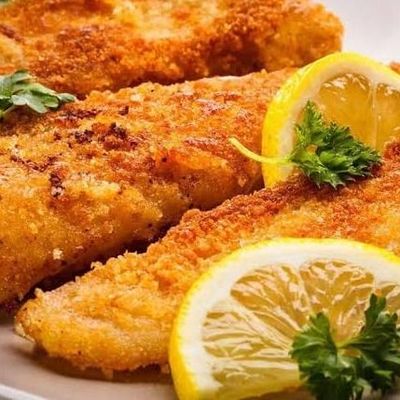 شرائح سمك النيل المقلي