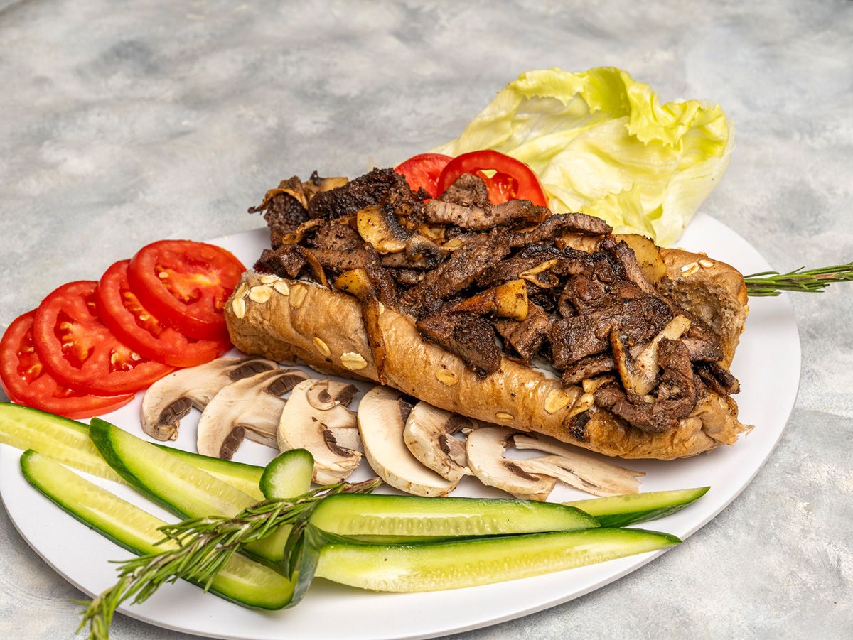 Beef And Mushroom Sandwich