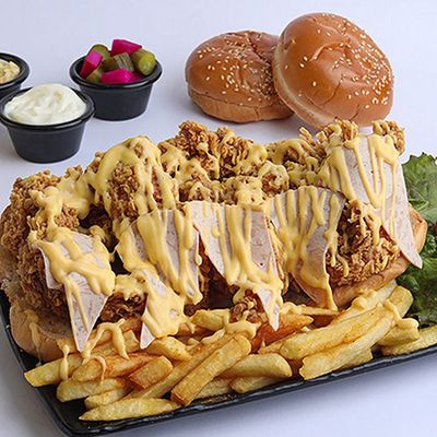 Zinger Chicken Meal (with Turkey & Cheddar)