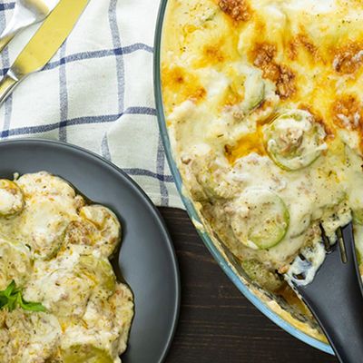 Zucchini With Bechamel Tray