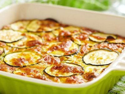 Small Zucchini With Bechamel Tray