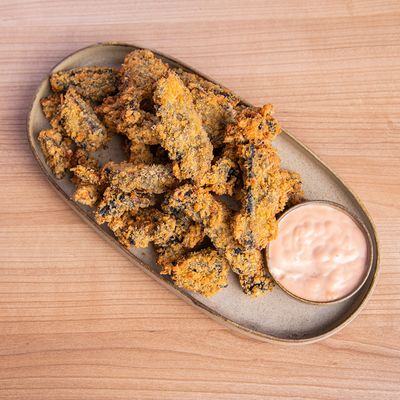 Fried Portobello Mushroom Sticks