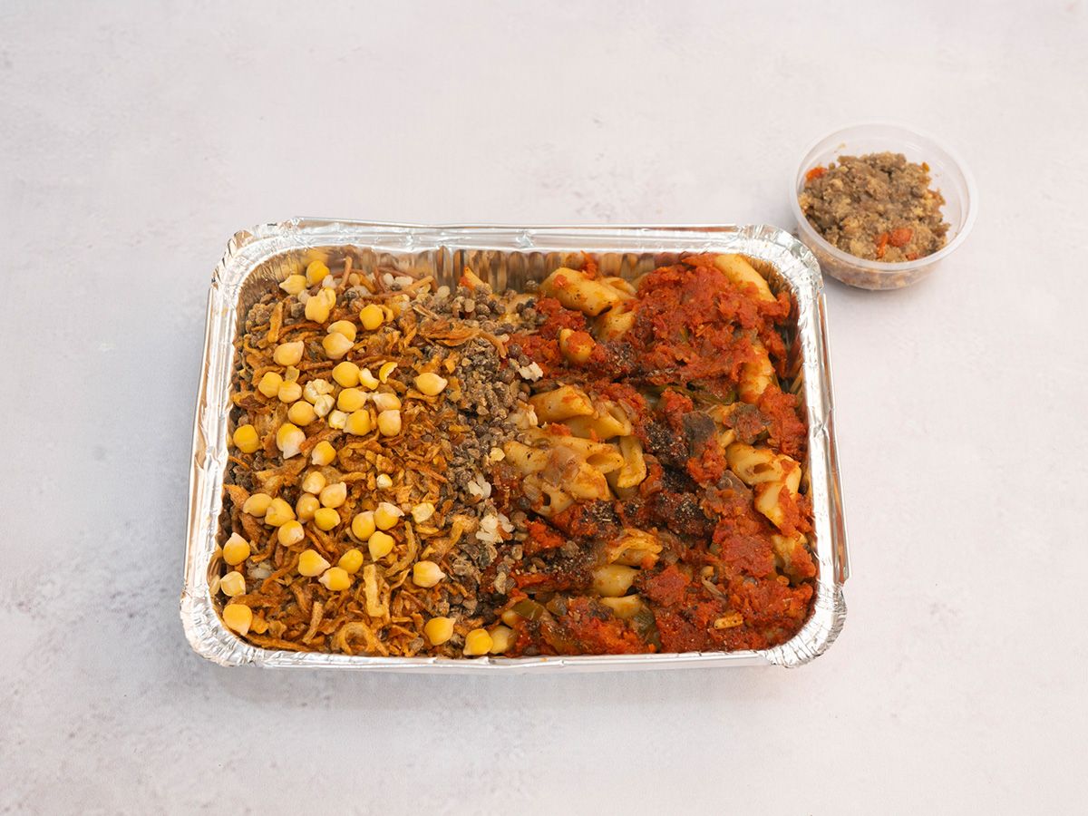 Koshari Dish And Meat Casserole