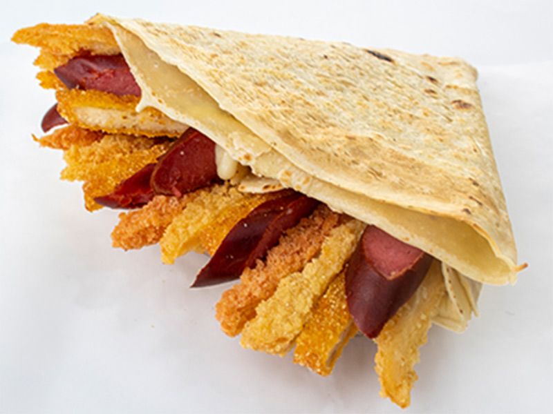 Alwahesh Hot Dog Crepe