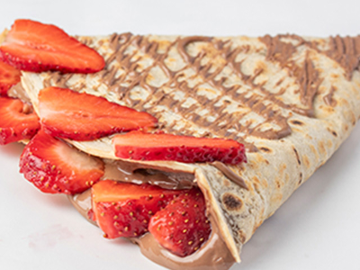Nutella Chocolate With Strawberry Crepe