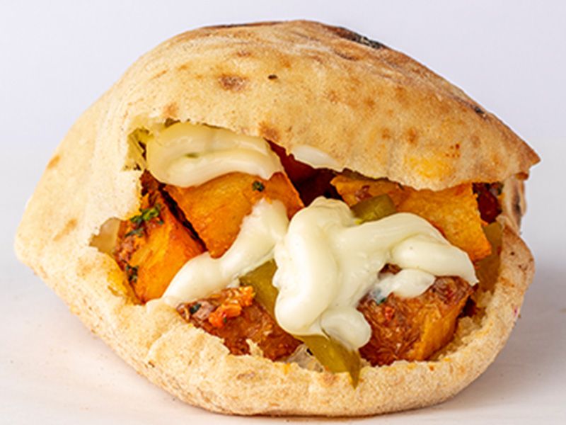 French Fries With Fried Eggs Sandwich