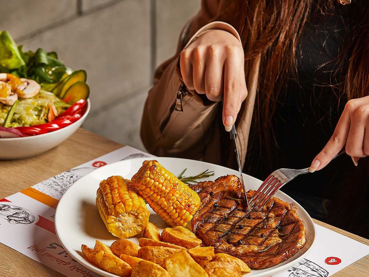Rib Eye Steak Platter