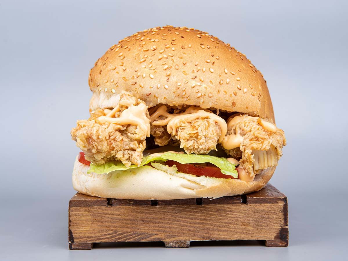 Super crunchy chicken sandwich
