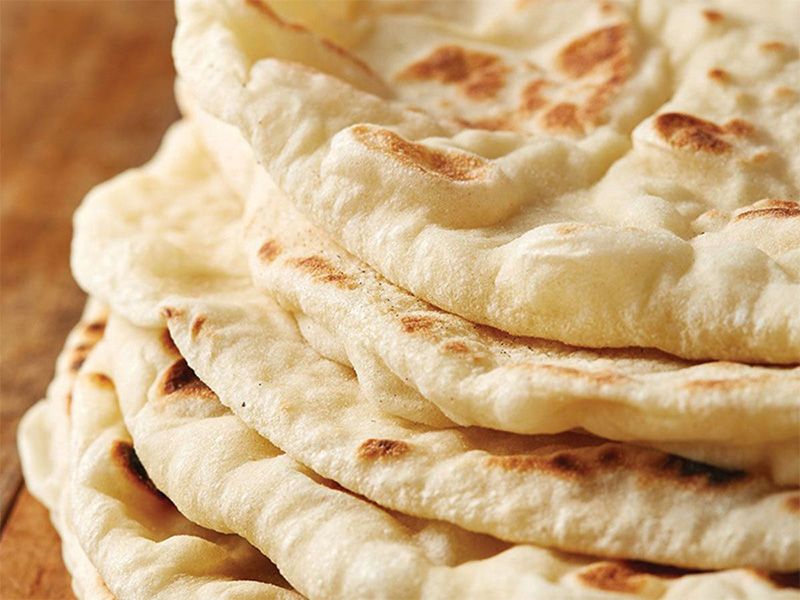 Loaf Of Syrian Saj Bread