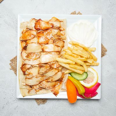 Sliced Chicken Shawerma Meal