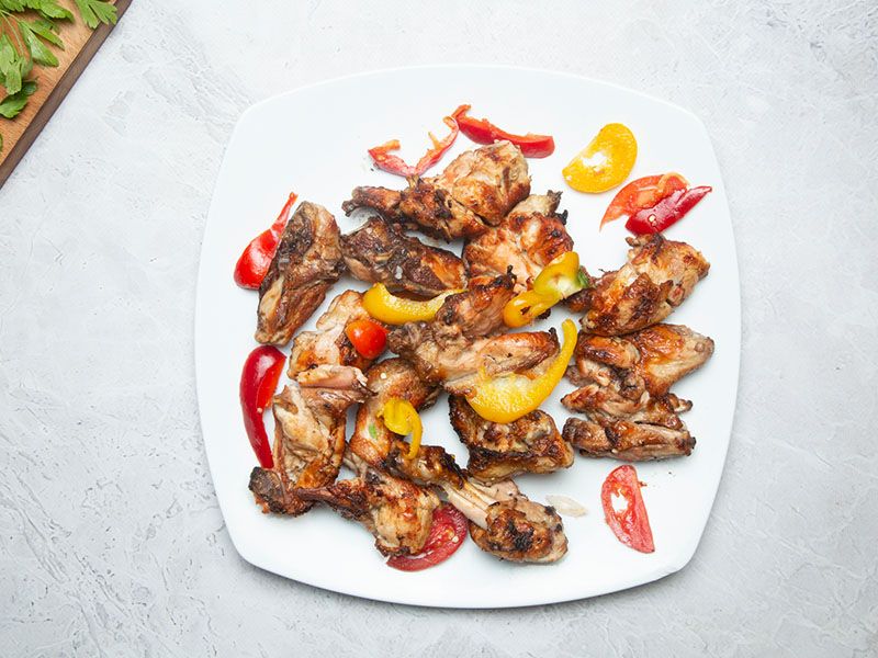 Charcoal Grilled Chicken Shish