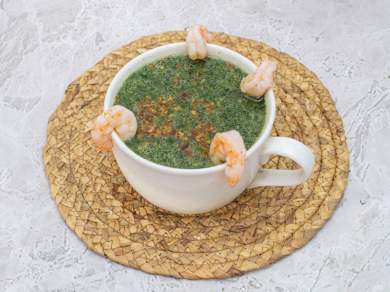 Molokhia With Shrimp