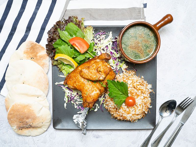Half Grilled Chicken