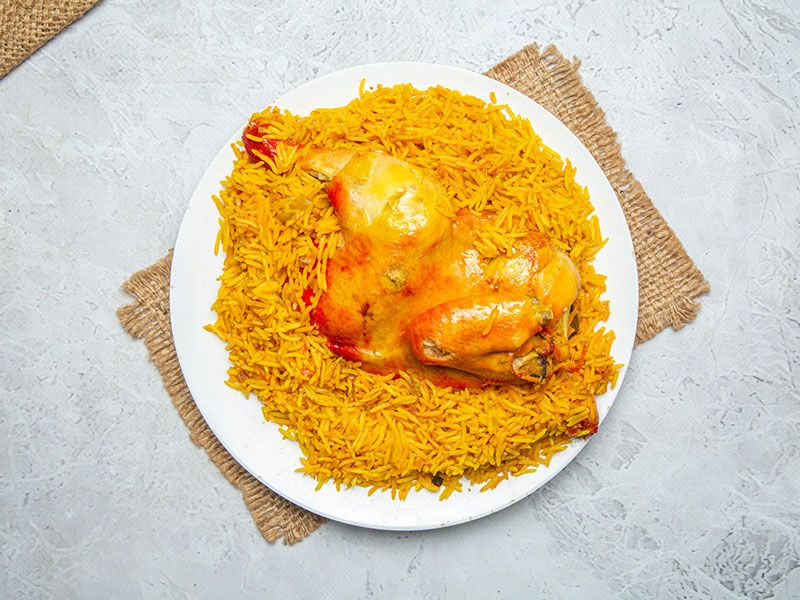 Spicy half pressed chicken