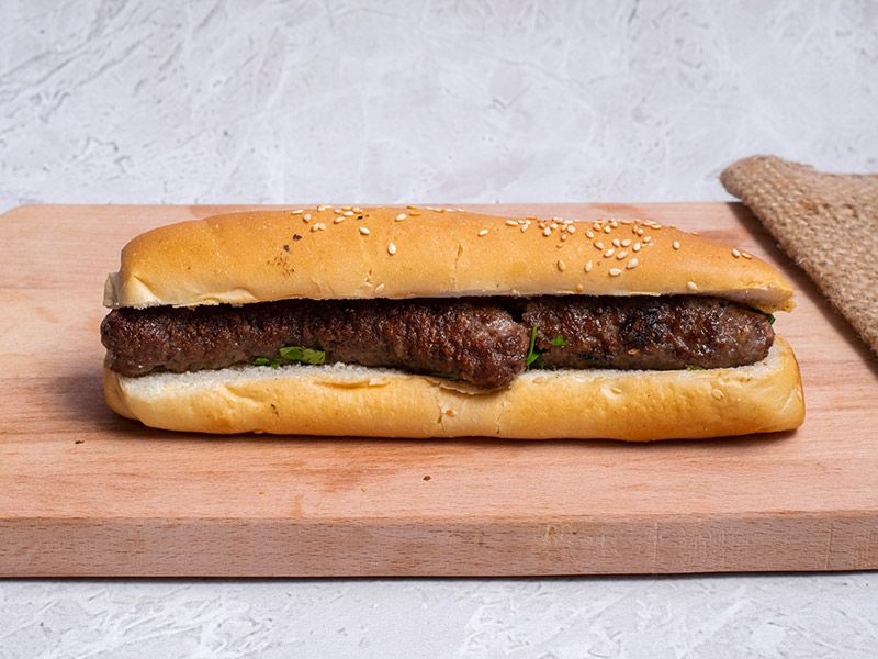 Charcoal Grilled Baladi Kofta Sandwich