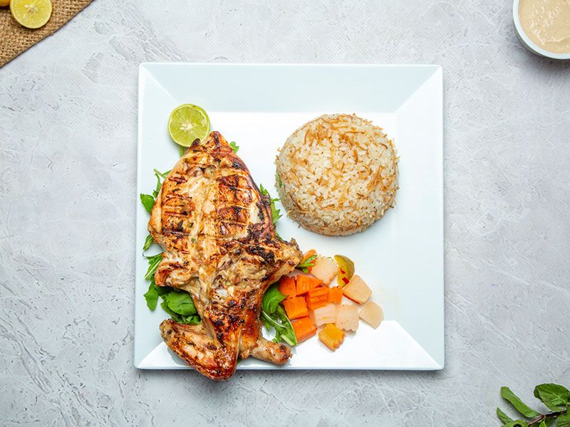 Chicken and rice meal