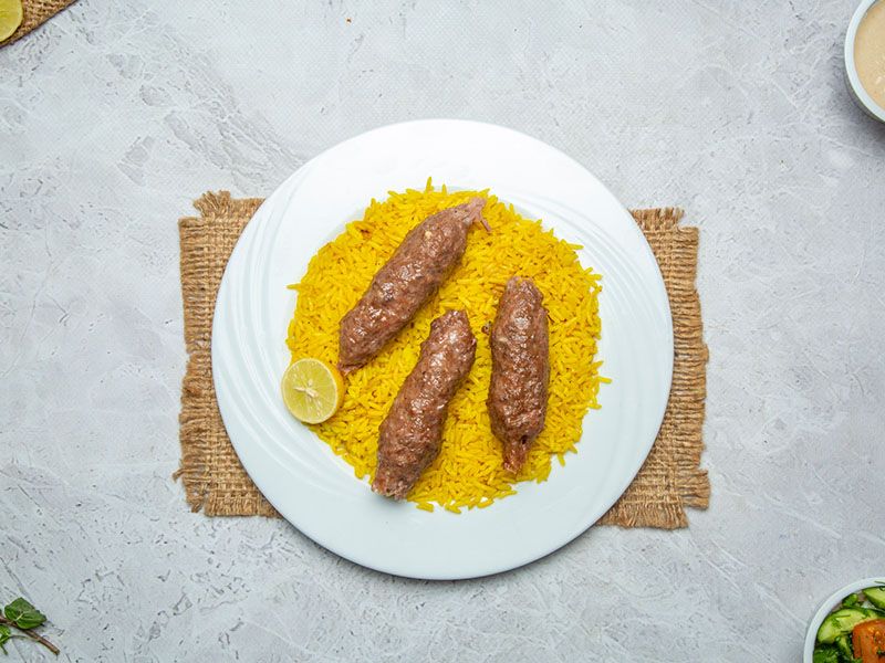 Kofta and Rice Meal