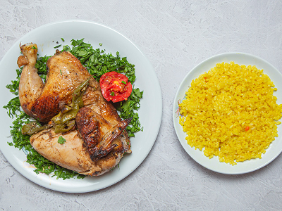 Grilled Quarter Chicken Meal