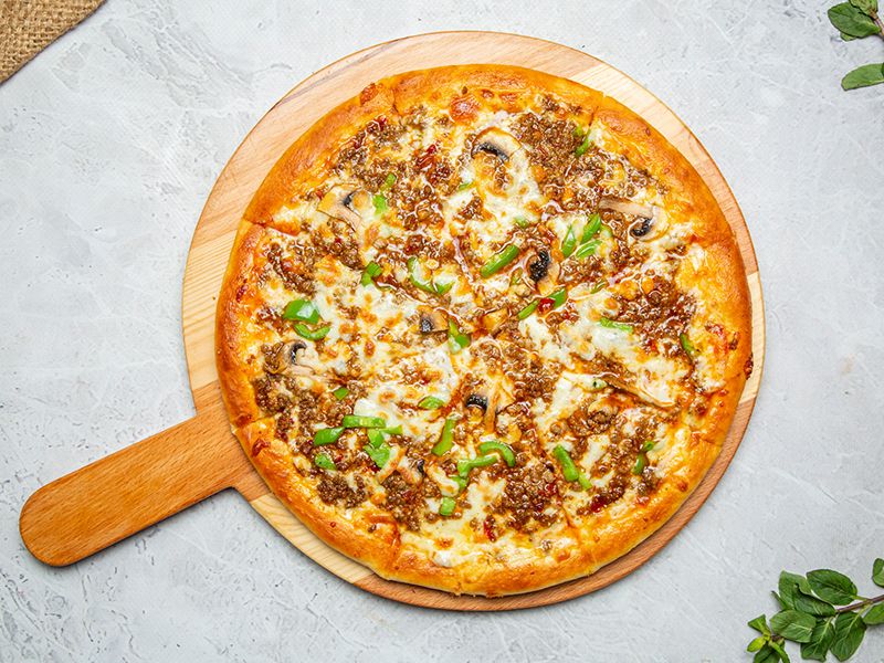 Oriental Sausage Pizza