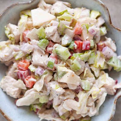 Chicken salad with mayonnaise