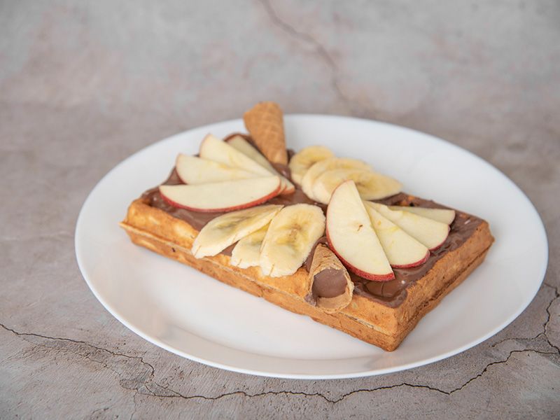 Nutella Chocolate With Fruits Waffle