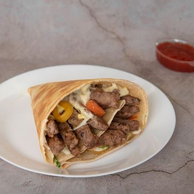 Meat Burger Crepe