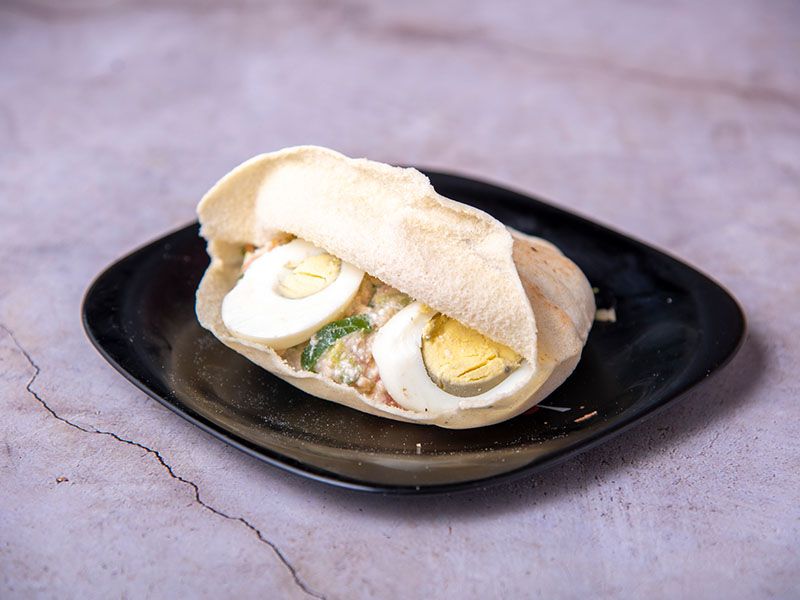 Cheese With Eggs Sandwich