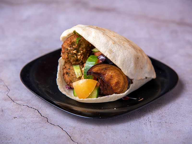 Taamia With Eggplant Sandwich
