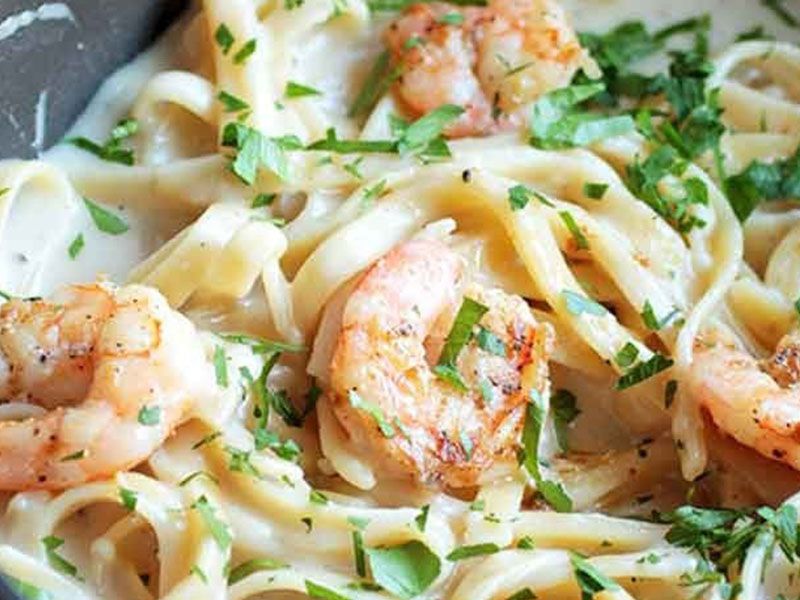 Shrimp And Chicken Pasta