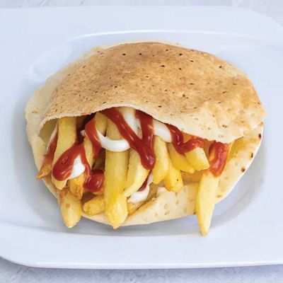 Fries With Ketchup And Mayo Sandwich