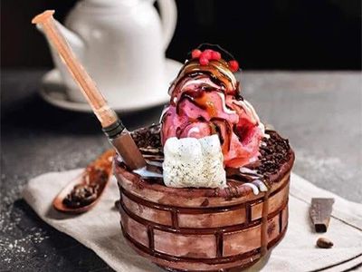 Nutella Chocolate With Ice Cream Casserole