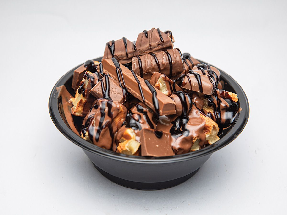 Waffle Bites Twix Special