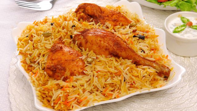 Half Biryani Chicken With Kabsa