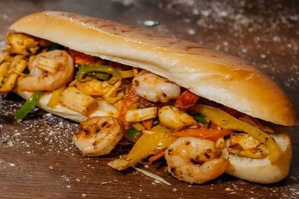 Seafood Fajita Sandwich