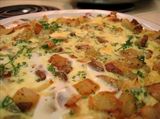 French Fries With Omelette Sandwich