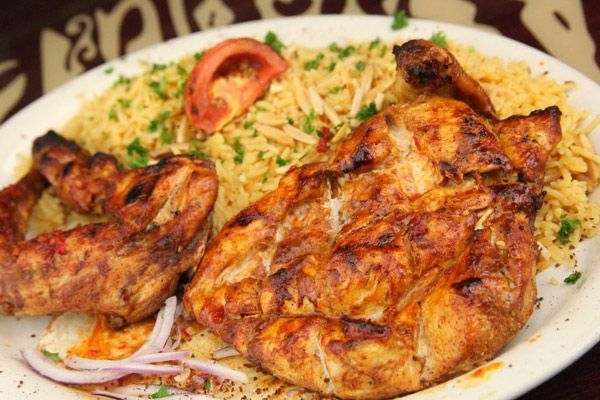 Grilled Chicken And Biryani Rice