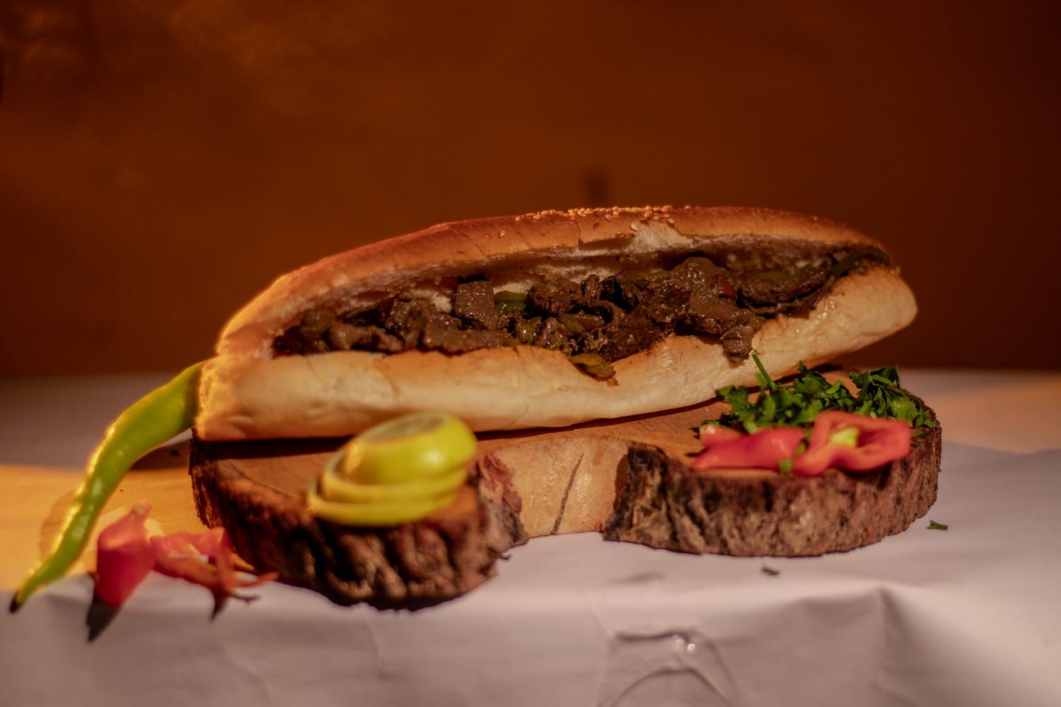 Alexandrian liver sandwich