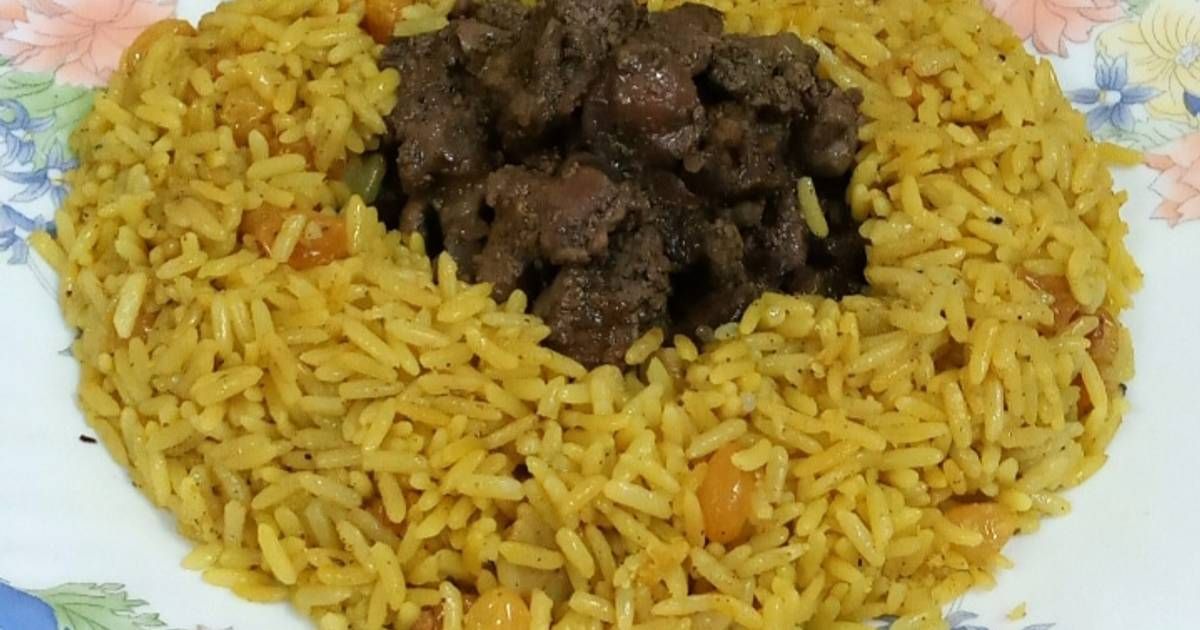 Basmati rice with liver
